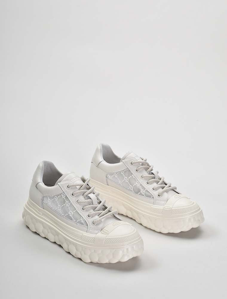 Bubble Platform Sheer Sneakers