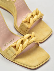 Chain Décor Wedge Sandals, Yellow