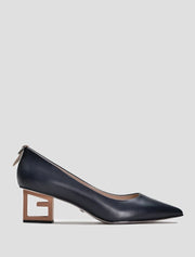 Classic Pumps with Geometrical Metal Heel