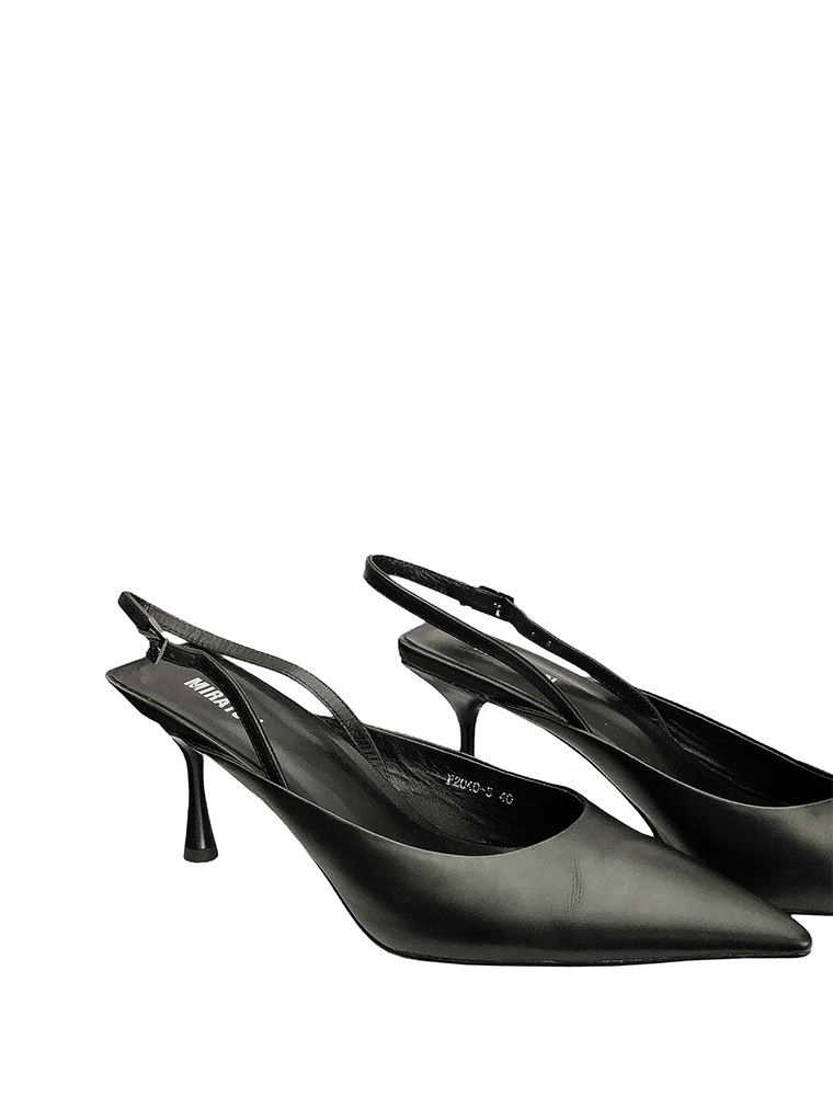 Classic Pointy Toe with Square Heel Pumps