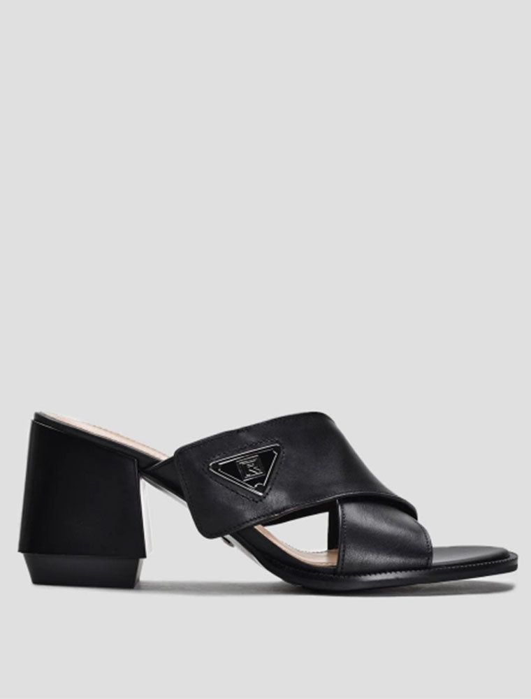 Criss-Cross Open Toe Mules