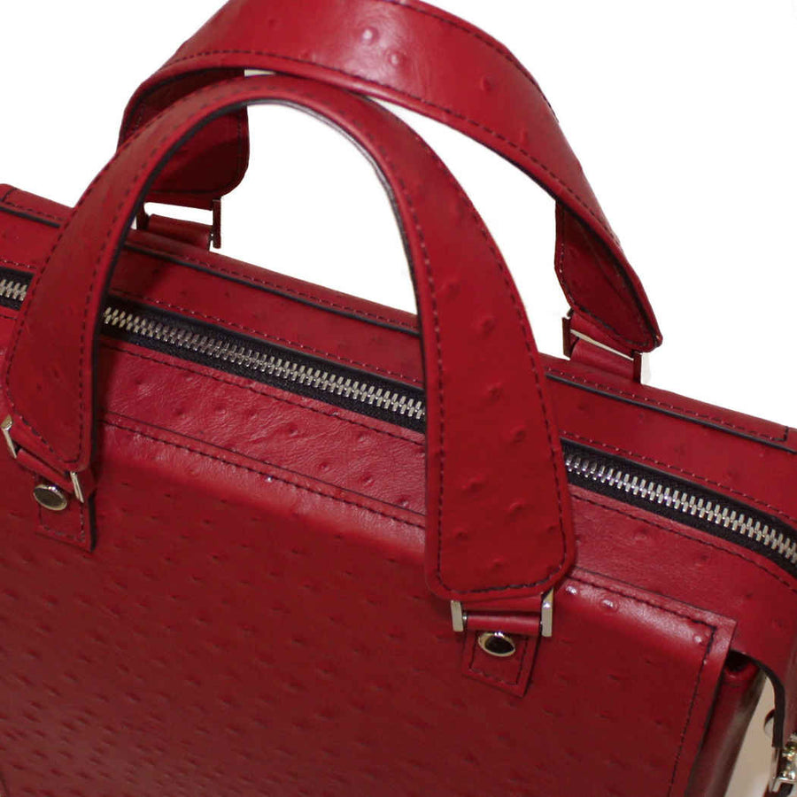 Lipstick Red Front Pocket Tote