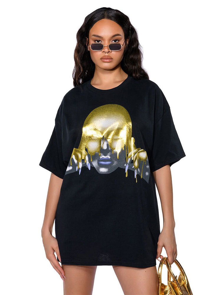 Fashion & Gold Tee, Black