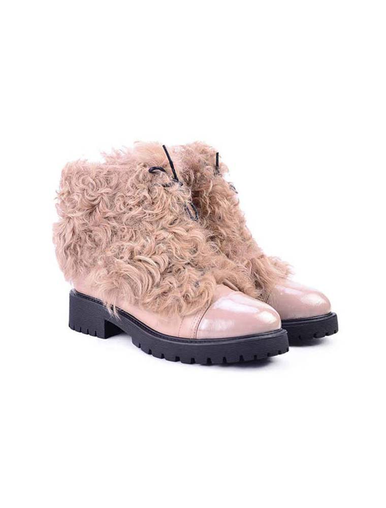 Goat Fur & Shearling Lined Hiking Boots