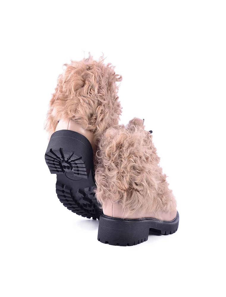 Goat Fur & Shearling Lined Hiking Boots