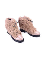 Goat Fur & Shearling Lined Hiking Boots