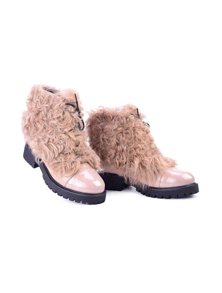 Goat Fur & Shearling Lined Hiking Boots