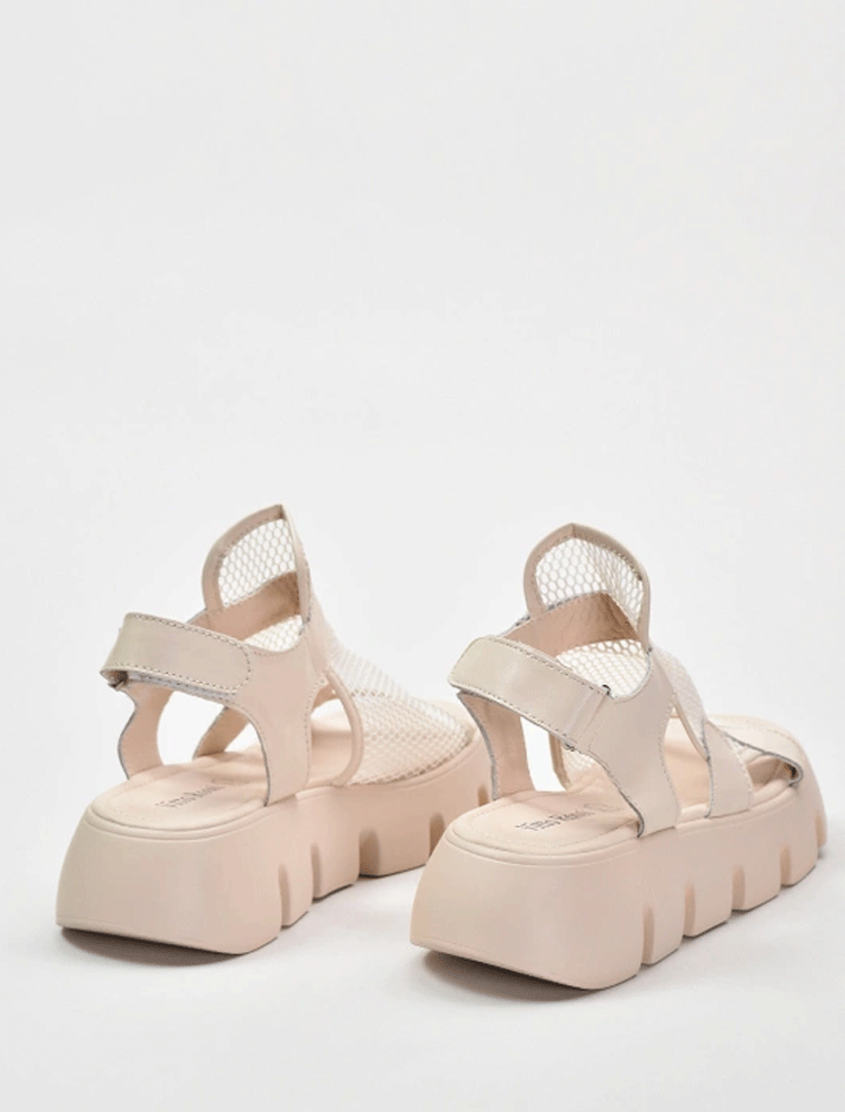 Mesh Front Platform Sandal