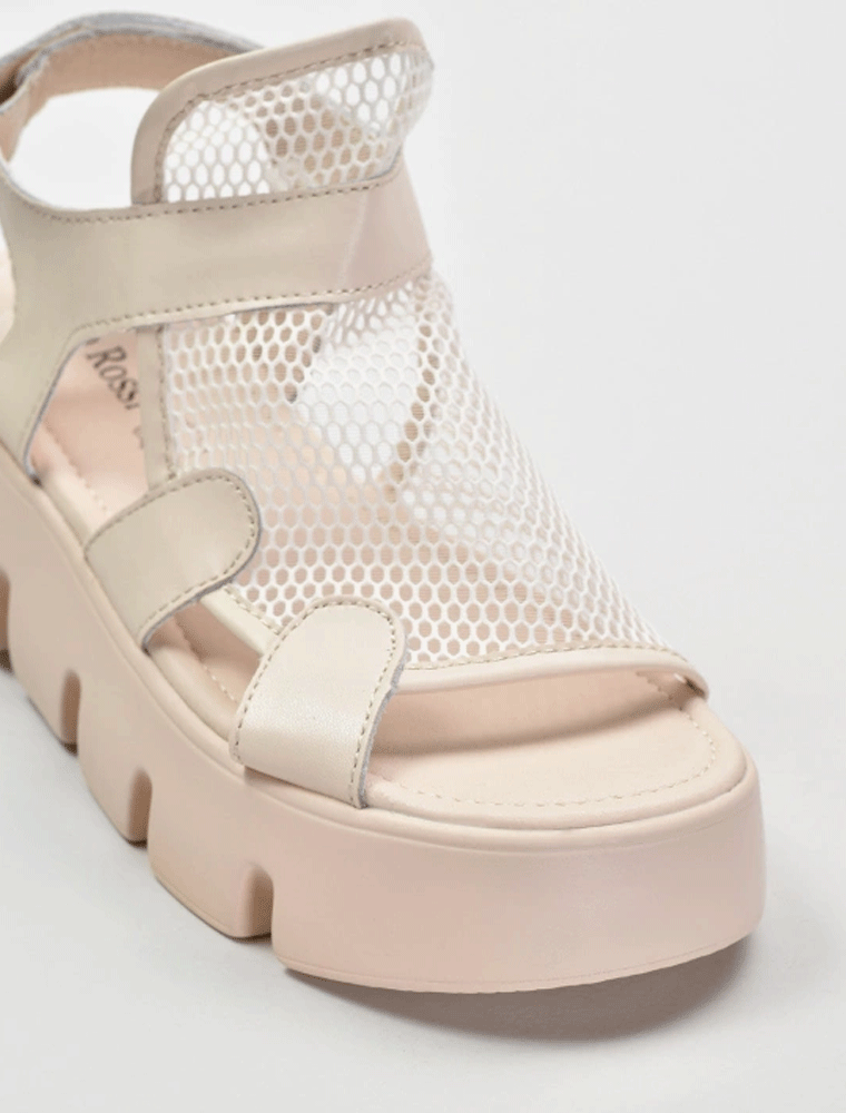 Mesh Front Platform Sandal