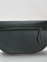 Moon Shapped Minimalist Shoulder Bag, Green