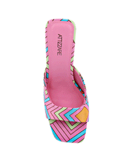 Summer Mosaic Sandal, Lime Green