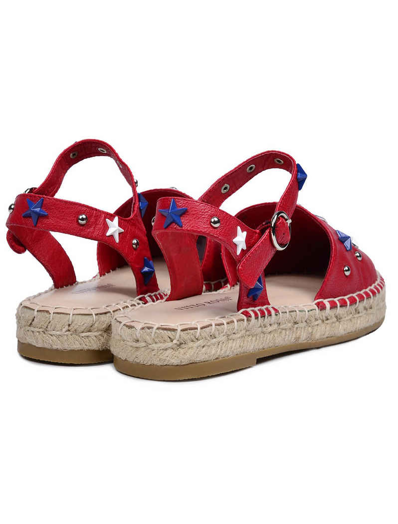 Nautical Leather Espadrille Flats