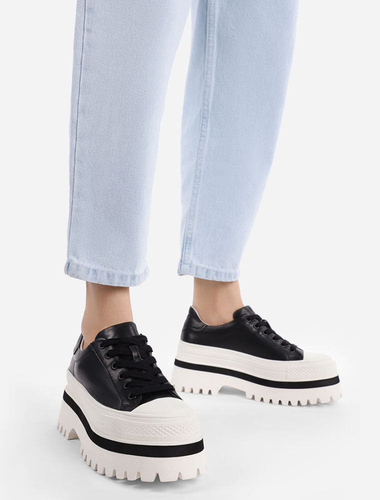 Platform Leather Sneakers