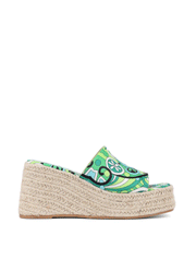 Psychedelic Wedge Sandal