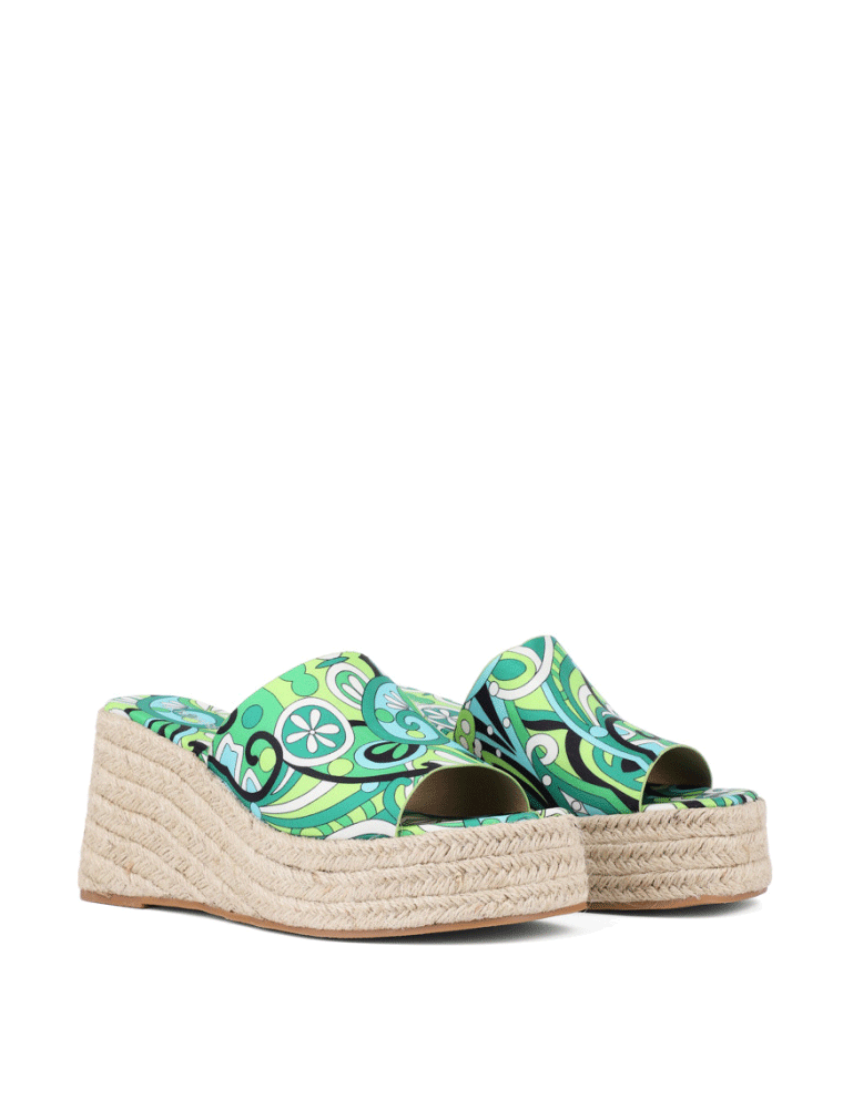 Psychedelic Wedge Sandal