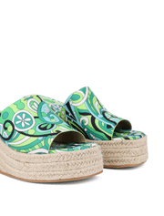 Psychedelic Wedge Sandal