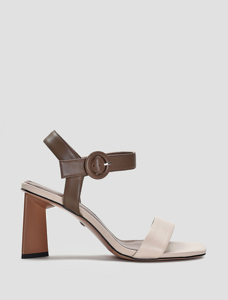 Square Toe Color Block Sandals