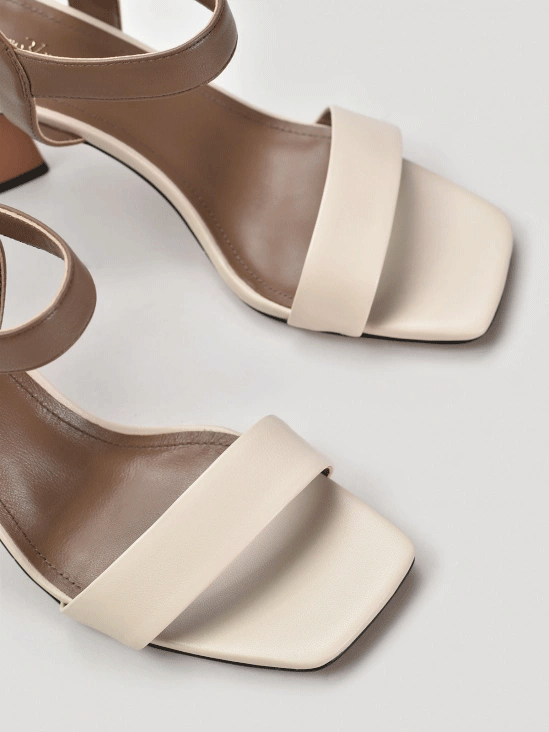 Square Toe Color Block Sandals