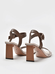 Square Toe Color Block Sandals