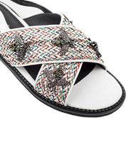 Summer Bee Sandals, White