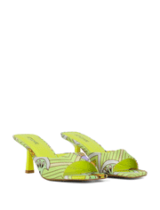 Summer Mosaic Sandal, Lime Green