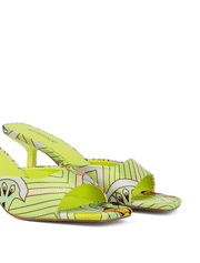 Summer Mosaic Sandal, Lime Green