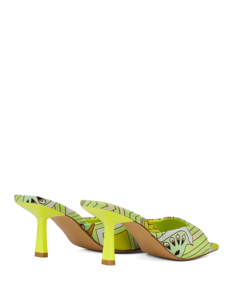 Summer Mosaic Sandal, Lime Green