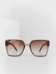 Square Plastic Sunglasses, Brown