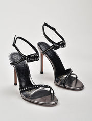 Swarovski Crystal Criss-Cross Strappy Sandals