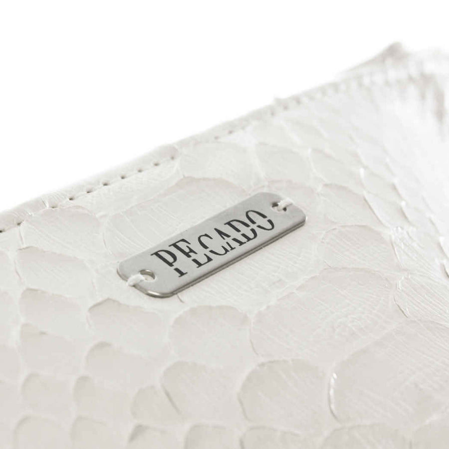 White Python Trilliant Clutch