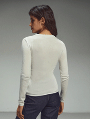 Basic Longsleeve Jumper, Off-white