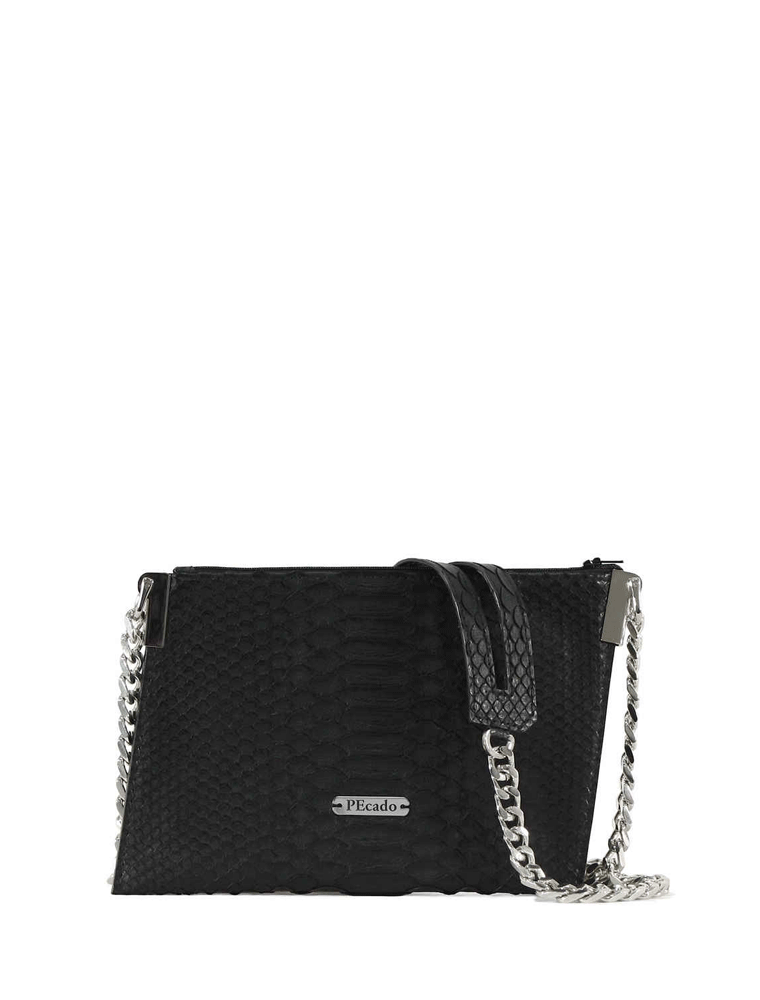 Black Python Emerald Crossbody