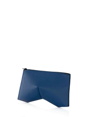 Blue Leather Trilliant Clutch