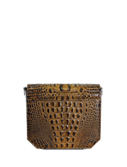 Caramel Croc Radiant Clutch Bag