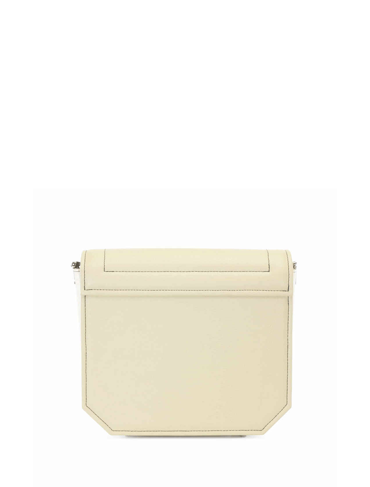 Eggshell Leather Radiant Clutch Bag