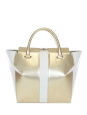 White Gold Marquis Tote Bag