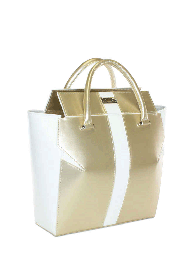 White Gold Marquis Tote Bag