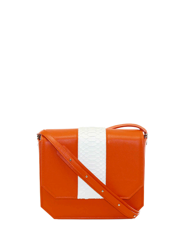 Orange Radiant Clutch Bag