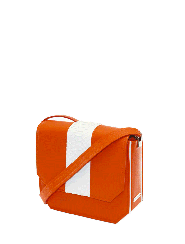 Orange Radiant Clutch Bag