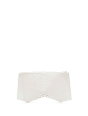 White Python Trilliant Clutch