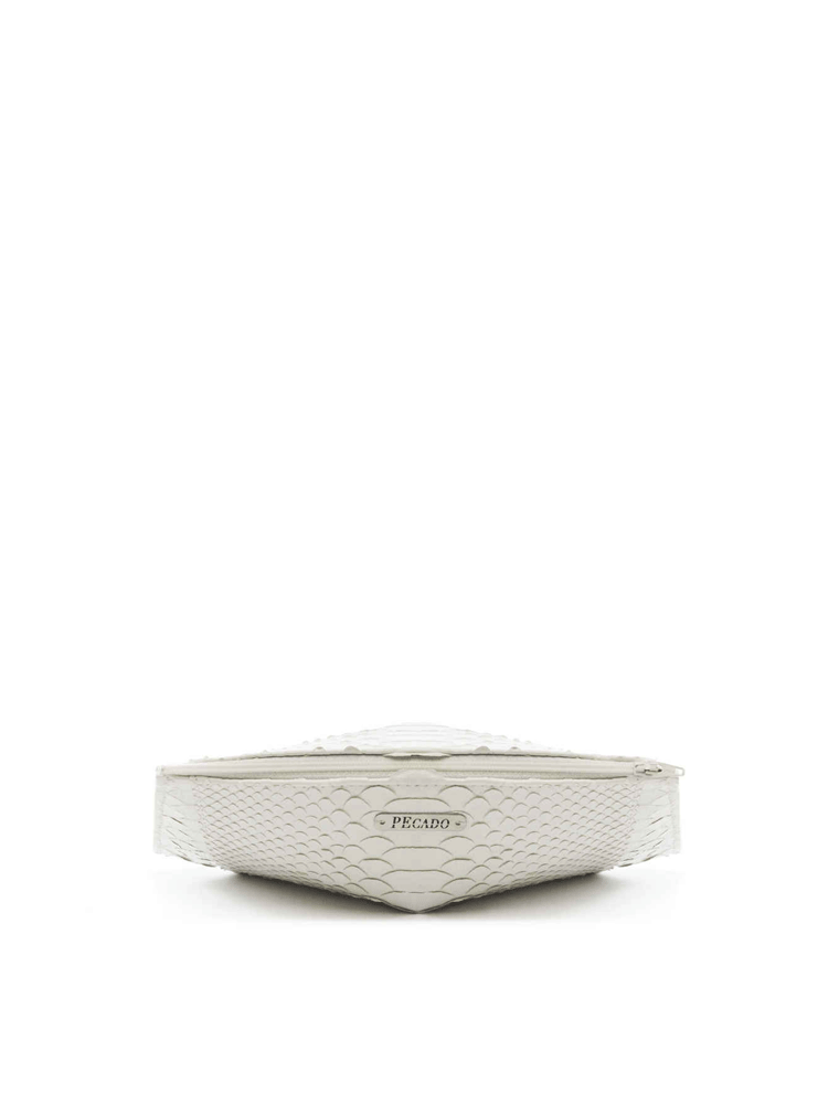 White Python Trilliant Clutch